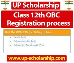 Class 12th UP Scholarship Registration कैसे करें