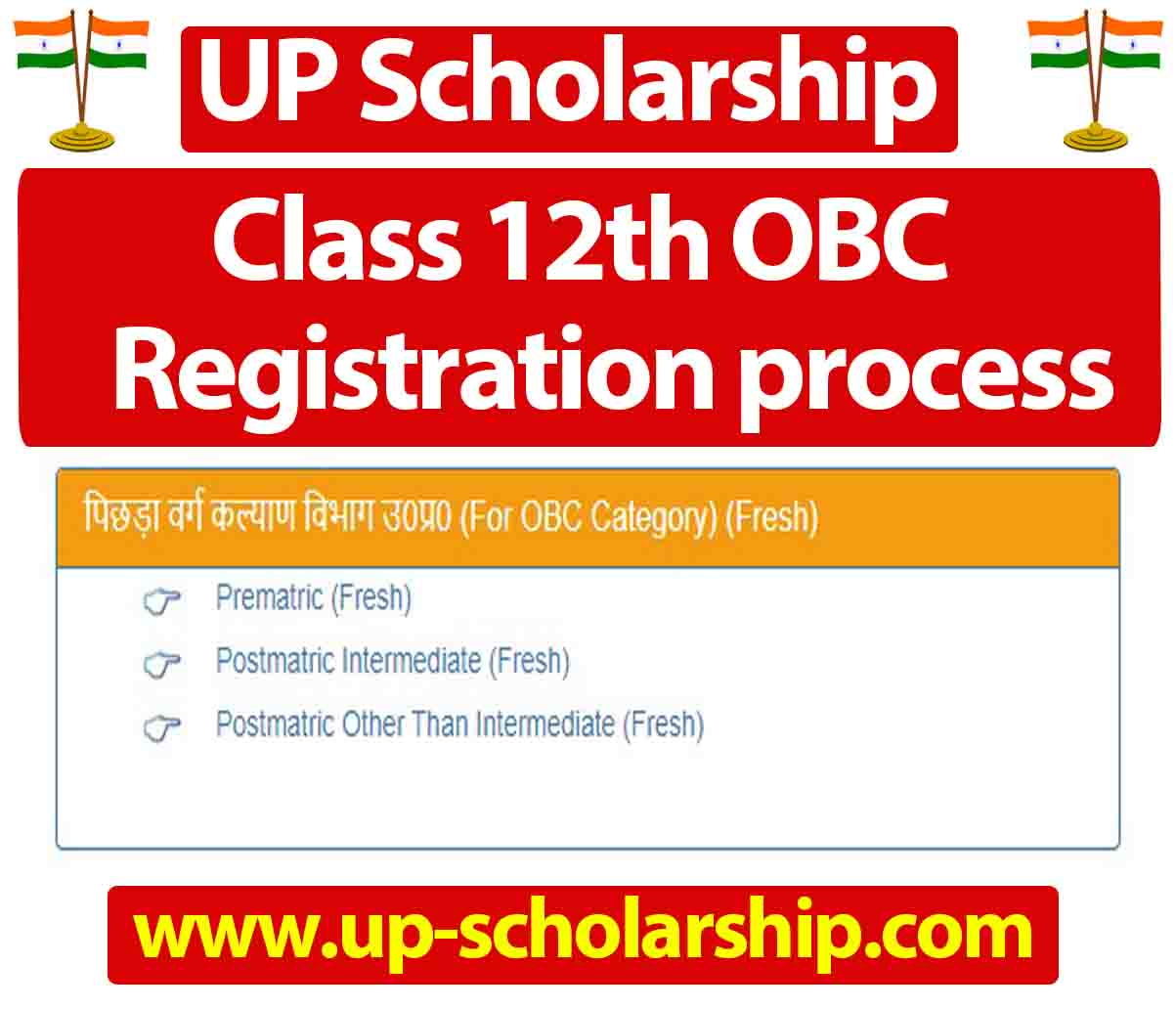 Class 12th Up Scholarship Registration कैसे करें