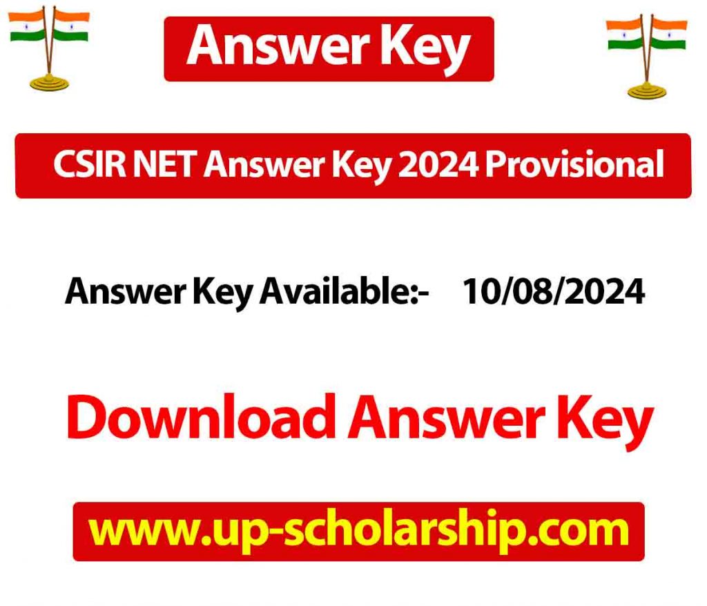 CSIR NET Answer Key