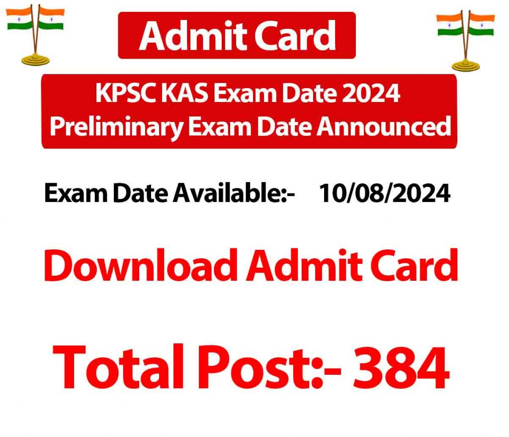 KPSC KAS Exam Date 2024